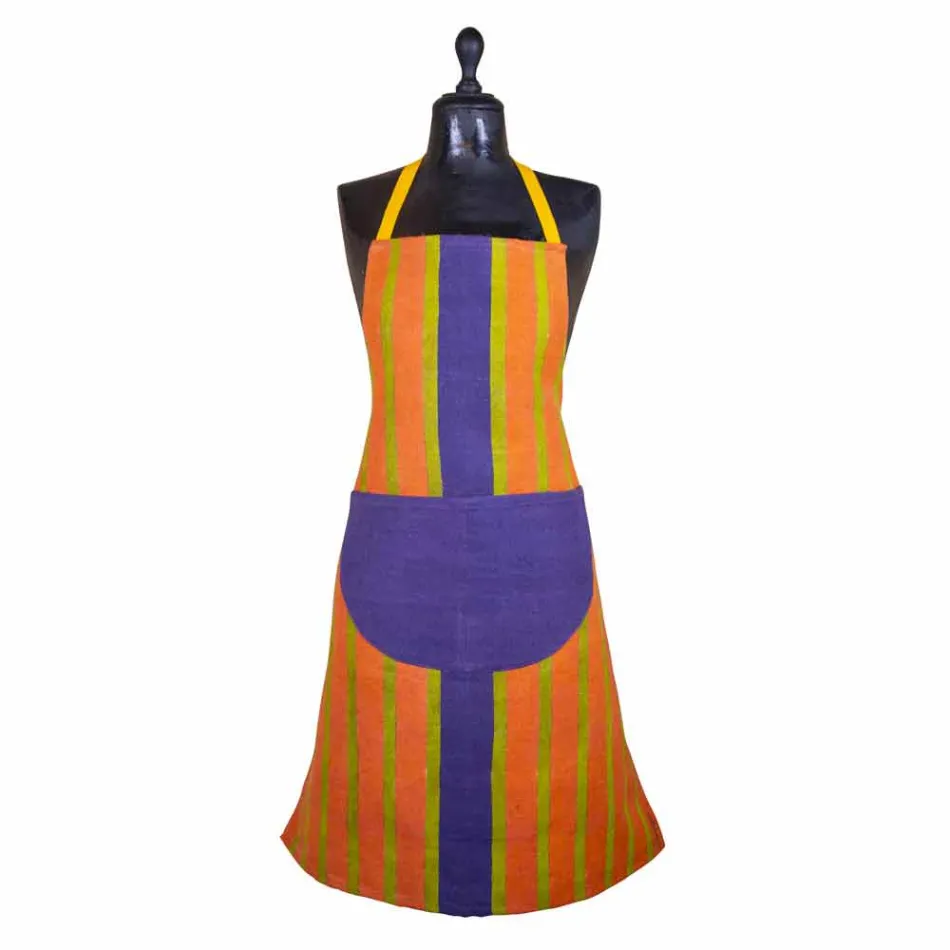 Tablier d'art en toile Pièce unique d'artisanat italien - Marques Viadurini