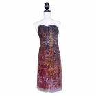 Tablier italien en coton avec impression d'art manuel - Marques Viadurini