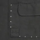 Tablier de Cuisine en Lin Noir avec Cristaux Modèle Bas avec Poche - Cliquez Viadurini