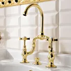Groupe Lavabo Pont Design Vintage en Laiton Fabriqué en Italie – Katerina Viadurini