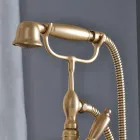 Baignoire sur pieds avec douchette et flexible Made in Italy - Milano Viadurini