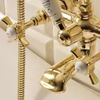 Groupe de baignoire en laiton de style vintage fabriqué en Italie - Katerina Viadurini