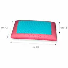 Oreiller en Memory Ginseng et Memory AirSense de 13 cm de haut Fabriqué en Italie - Metz Viadurini