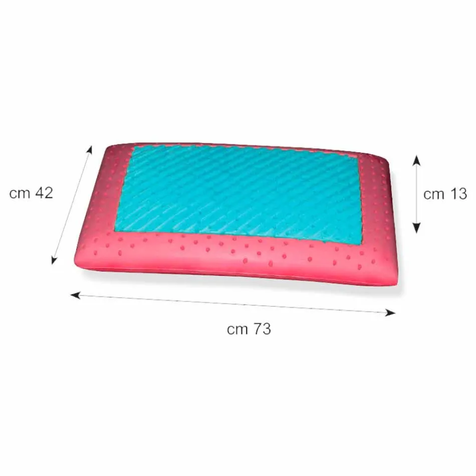 Oreiller en Memory Ginseng et Memory AirSense de 13 cm de haut Fabriqué en Italie - Metz Viadurini