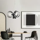 Luminaires design en verre et métal fabriqués en Italie pour créer - Capricornus Viadurini