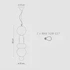 Lampe à 4 éléments en céramique de différentes formes Made in Italy - Bumbum Viadurini