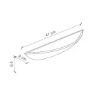 Applique Crescent faite à la main en fer et céramique - Vintage Viadurini