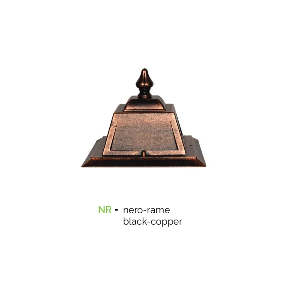 Applique d'extérieur vintage en aluminium fabriquée en Italie - Doroty Viadurini