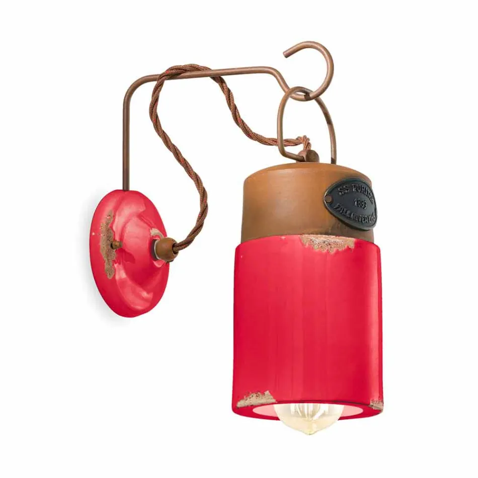 Applique en céramique et la rouille du fer Desiree Ferroluce Viadurini