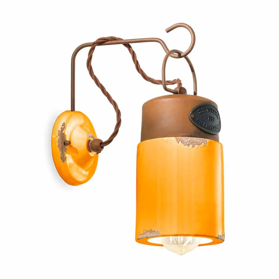 Applique en céramique et la rouille du fer Desiree Ferroluce Viadurini