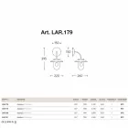 Applique La Traviata cuivre, le verre, laiton antique Viadurini