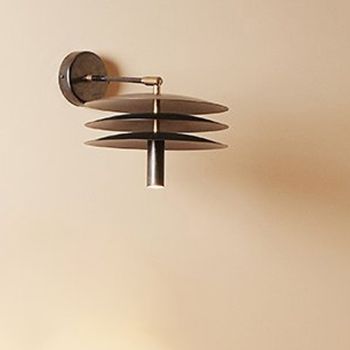 Applique Murale LED Style Vintage en Fer et Laiton Made in Italy - Comeo