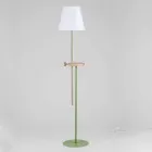 Lampadaire design en acier, frêne et laiton Made in Italy - Pitulla Viadurini