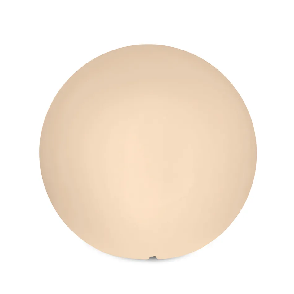 Lampe sphérique en polyéthylène couleur albâtre fabriquée en Italie - Calipso Viadurini