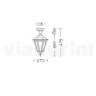 Plafonnier de Jardin en Verre et 5 Finitions Aluminium - Pinako Viadurini