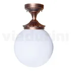 Plafonnier en Acrylique et Aluminium Noir Fabriqué en Italie - Trovanero Viadurini