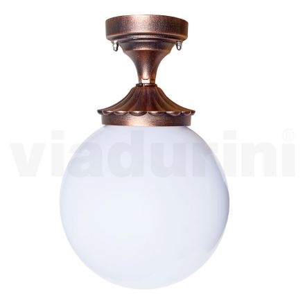 Plafonnier en Acrylique et Aluminium Noir Fabriqué en Italie - Trovanero Viadurini