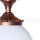 Plafonnier en Acrylique et Aluminium Noir Fabriqué en Italie - Trovanero Viadurini