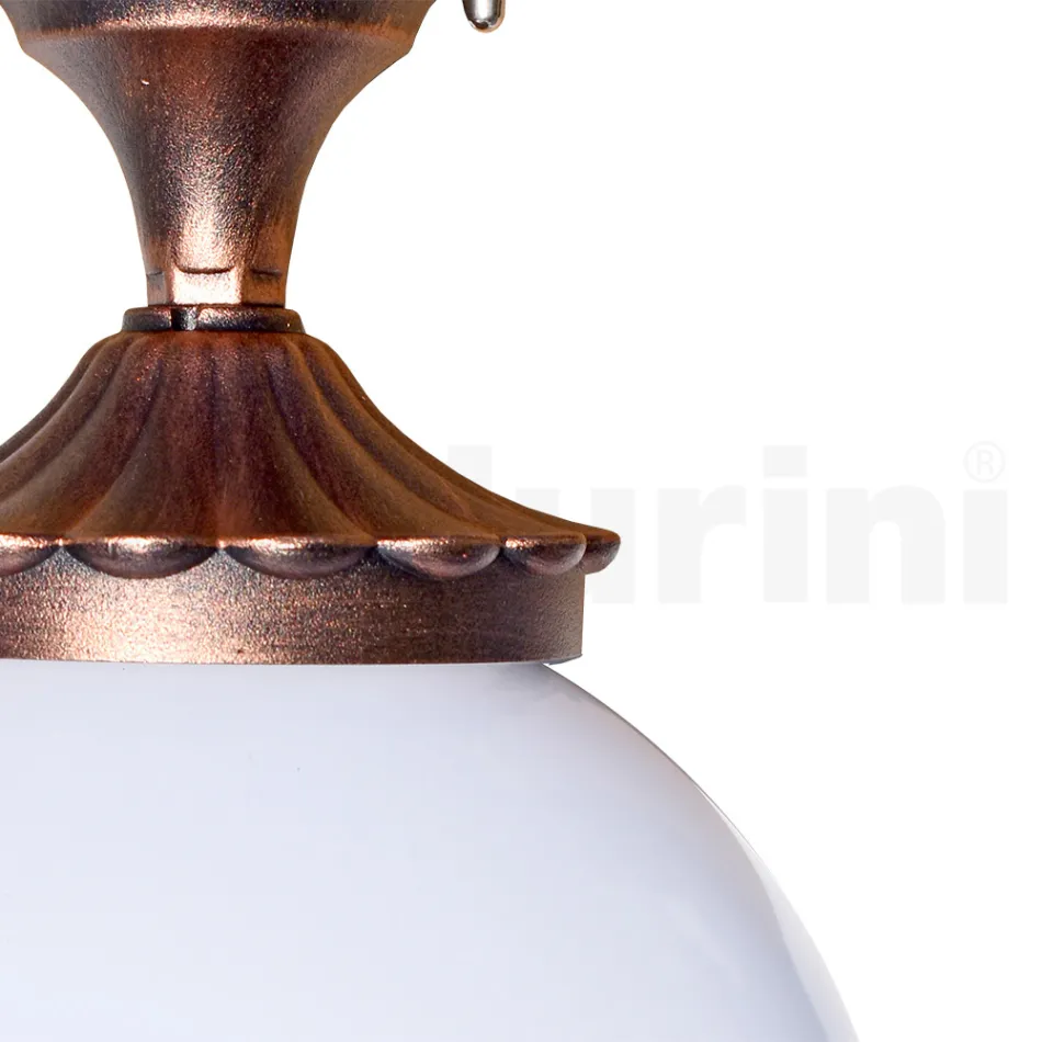 Plafonnier en Acrylique et Aluminium Noir Fabriqué en Italie - Trovanero Viadurini