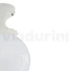 Plafonnier en Acrylique Opale et Structure en Aluminium Blanc - Trovabianco Viadurini