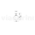 Plafonnier en Acrylique Opale et Structure en Aluminium Blanc - Trovabianco Viadurini