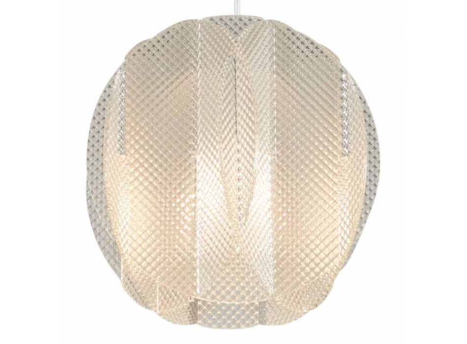 Lampe à suspension 2 lumières méthacrylate, diamètre 22cm, Desire Viadurini
