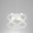 Lampe suspension 3 lumières 67 cm de diamètre méthacrylate de Vanna Viadurini