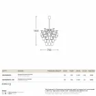 Suspension 30 verres de Sauvignon à l&#39;envers Viadurini