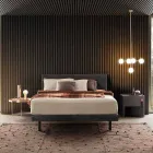 Lampe à Suspension 5 Lumières en Laiton Naturel et Verre - Molecola par Il Fanale Viadurini