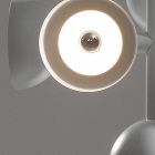 Lampe à Suspension 9 Lumières Design en Aluminium Blanc ou Noir - Celio Viadurini