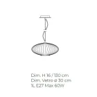 Lampe à Suspension en Verre Soufflé Fait Main à Venise - Dafne Viadurini