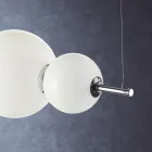 Lampe à suspension artisanale en verre vénitien stratifié - Jupiter Viadurini