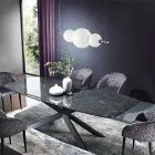 Lampe à suspension artisanale en verre vénitien stratifié - Jupiter Viadurini