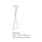 Lampe à Suspension en Verre Soufflé Vénitien Fabriqué à la Main - Chrystal Viadurini