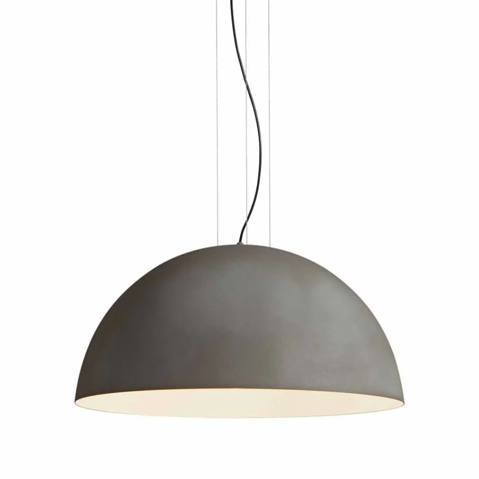 Lampe acier de suspension bicolor, Ø60xh.30xL.cavo100cm, Tara Viadurini
