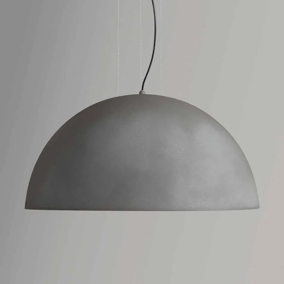 Lampe acier de suspension bicolor, Ø60xh.30xL.cavo100cm, Tara Viadurini