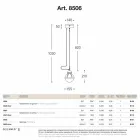 Pendentif laiton lampe d&#39;étanchéité et de verre blanc Viadurini