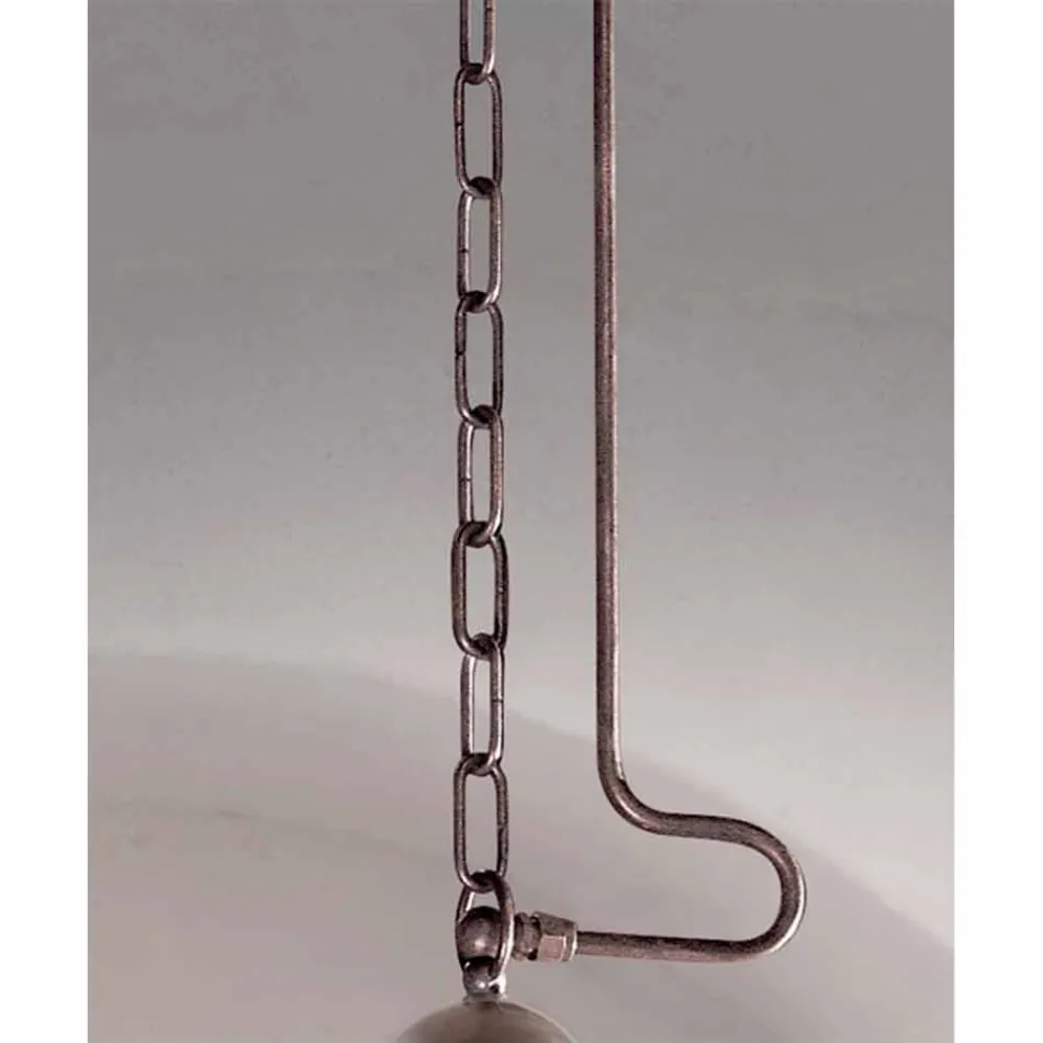 Pendentif laiton lampe d&#39;étanchéité et de verre blanc Viadurini