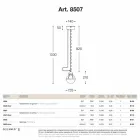 Pendentif laiton lampe d&#39;étanchéité et de verre blanc Viadurini