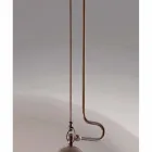 Pendentif laiton lampe d&#39;étanchéité et de verre blanc Viadurini