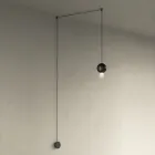 Suspension avec cylindres en verre cannelé, fabriquée en Italie - Oris Viadurini