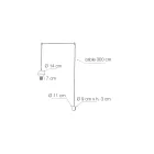 Suspension avec cylindres en verre cannelé, fabriquée en Italie - Oris Viadurini