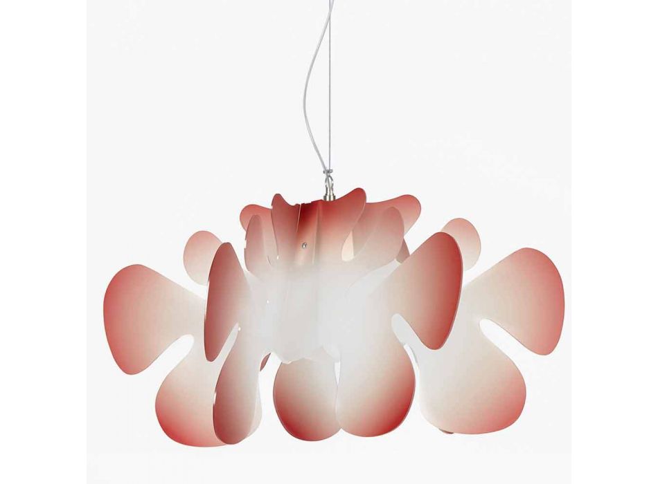 Lampe à suspension avec le décorum de l&#39;ombre, L.73 x P.73 cm, Debora Viadurini