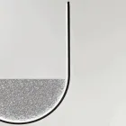Lampe à suspension avec insert amovible en verre granulé - Catalpa Viadurini