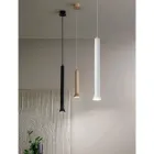 Lampe à Suspension avec Cadre en Métal et Câbles Réglables - Bouleau Viadurini