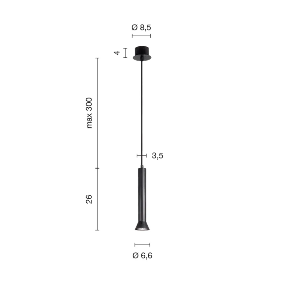 Lampe à Suspension avec Cadre en Métal et Câbles Réglables - Bouleau Viadurini