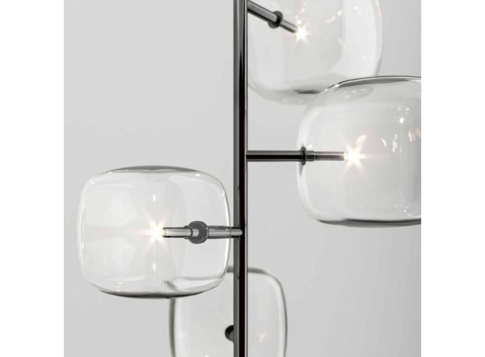 Lampe à suspension avec structure en métal brillant Made in Italy - Donatina Viadurini