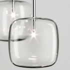 Lampe à suspension avec structure en métal brillant Made in Italy - Donatina Viadurini