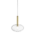 Lampe à suspension avec verre de différentes formes fabriquée en Italie - Sintonia Viadurini
