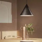 Lampe à Suspension d'Intérieur en Graphène ou Maroc Fabriquée en Italie - Pluie Viadurini